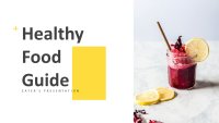 Guia de Alimentos Saudáveis Modelo do Apresentações Google para download