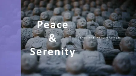 Frieden und Gelassenheit Google Präsentationen-Vorlage zum Herunterladen