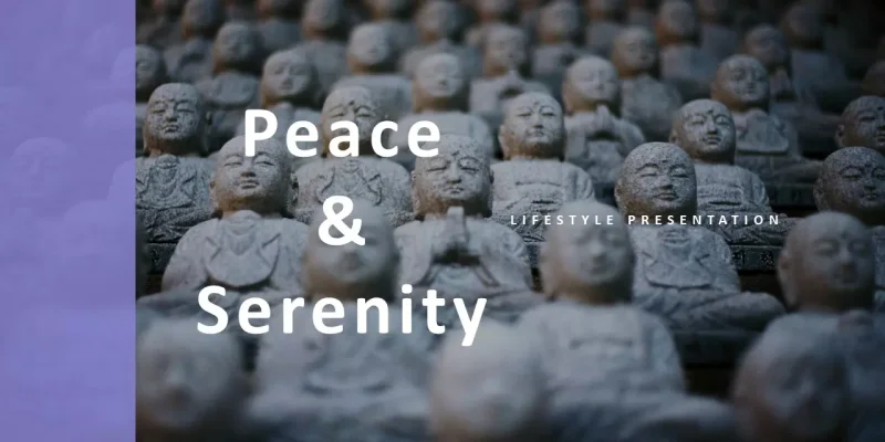 Pace e serenità modello di Presentazioni Google da scaricare