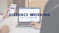Distance Working Google Slides template for download