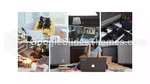 Escritório Em Casa Trabalho À Distância Tema Do Apresentações Google Slide 07