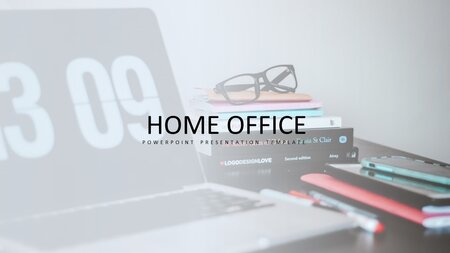 Heimbüro Google Präsentationen-Vorlage zum Herunterladen