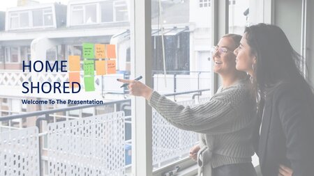 hjemmestøttet Google Slides skabelon for download