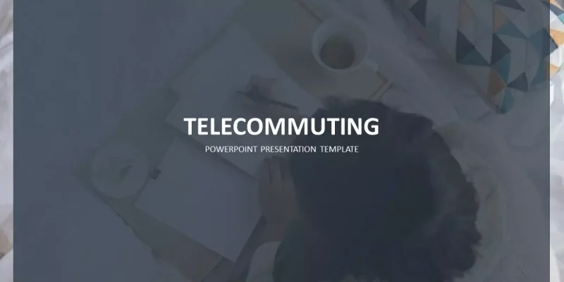 Telecommuting Google Slides template for download