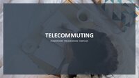 Telecommuting Google Slides template for download