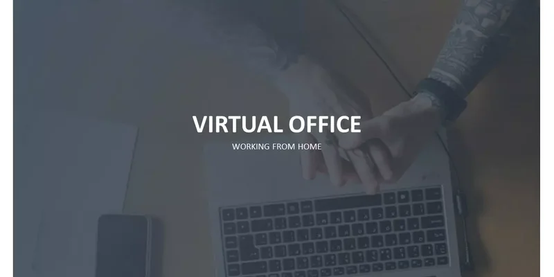 Sanal Ofis Sunum teması Sanal Ofis İndirmeye hazır Google Slaytlar şablonu