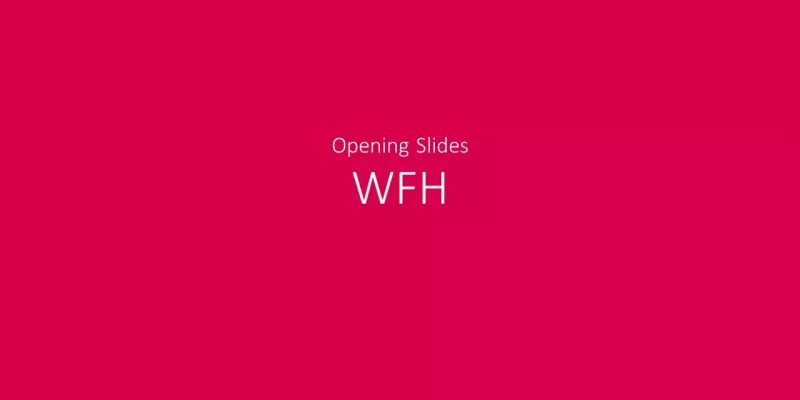 WFH Google Slides template for download