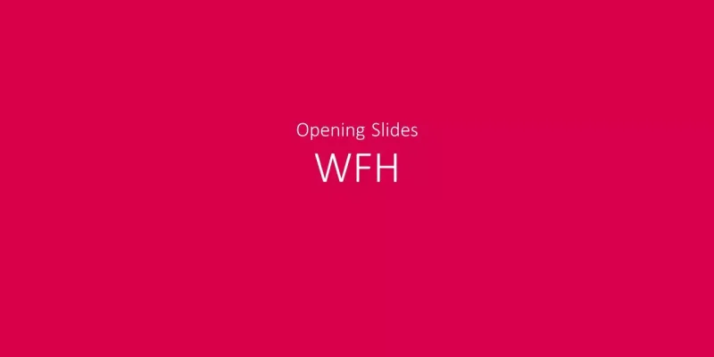 WFH presentation theme WFH Google Slides template for download