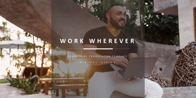 Work Remotely Google Slides template for download