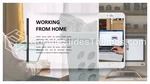Escritório Em Casa Trabalhando Em Casa Tema Do Apresentações Google Slide 23