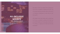 All Inclusive Resorts Google Slides template for download