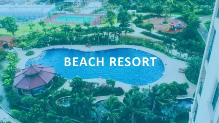 Resort na praia Modelo do Apresentações Google para download