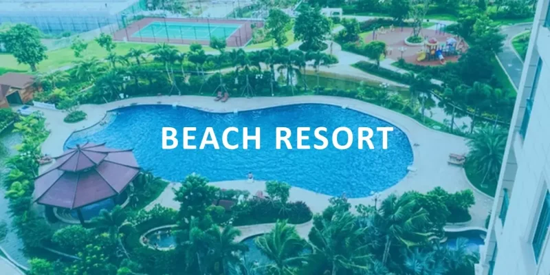 Strand Resort Google Slides skabelon for download