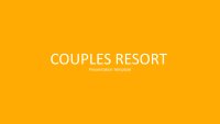 Couples Resort Google Slides template for download