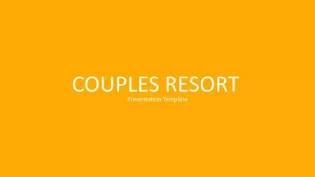 Couples Resort Google Slides template for download