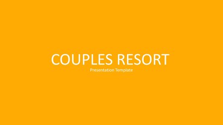 Paar Resort Google Präsentationen-Vorlage zum Herunterladen