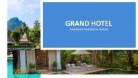 Grand Hôtel Modèle Google Slides à télécharger
