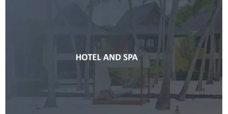 Hotel og spa Google Slides skabelon for download