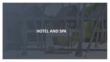 Hôtel Et Spa Modèle Google Slides à télécharger