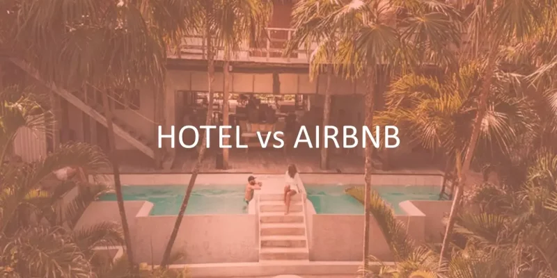 Hotel vs Airbnb Google Slides skabelon for download