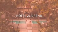 Hotel vs Airbnb Google Slides template for download