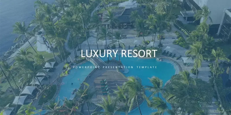 Luksus Resort Google Slides skabelon for download