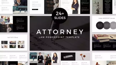 Attorney presentation theme Attorney Google Slides template for download