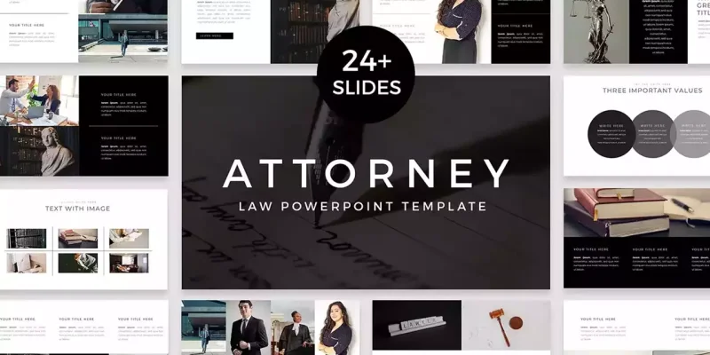 Attorney Google Slides template for download
