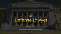 Defense Lawyer Google Slides template for download
