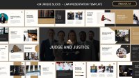 Dommer og retfærdighed Google Slides skabelon for download