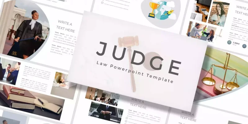 Judge Google Slides template for download