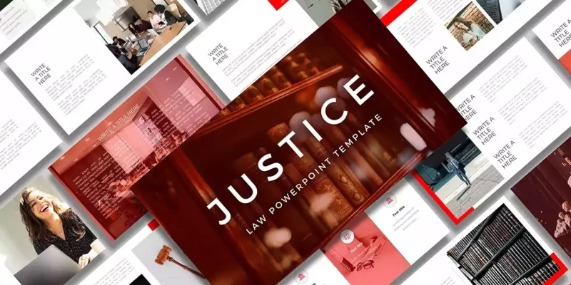 Justice Google Slides template for download