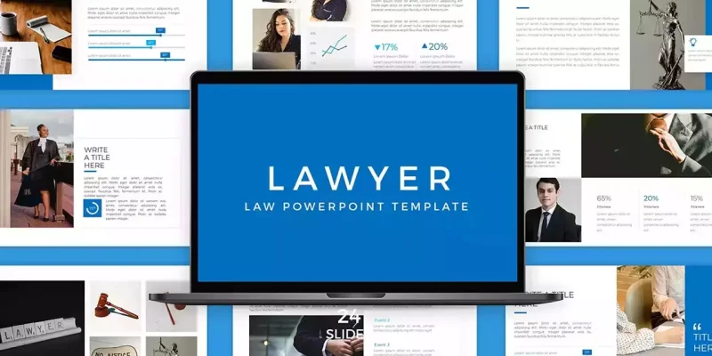 Lawyer Google Slides template for download