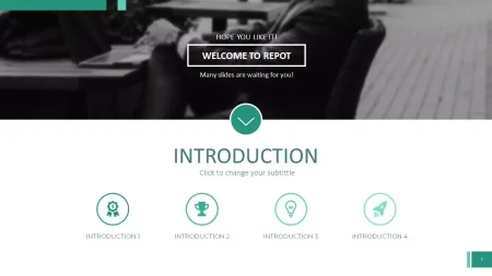 Byråportfölj Google Presentationsmall för nedladdning