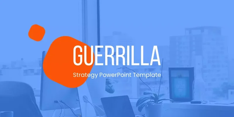 Guerilla markedsføring præsentationstema Guerilla markedsføring Google Slides skabelon for download