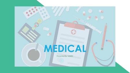 Medicinpræsentation Google Slides skabelon for download