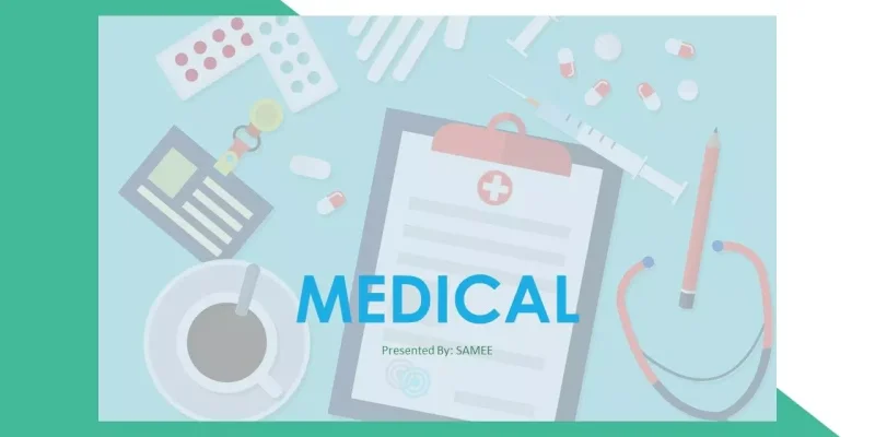 Medicinpræsentation Google Slides skabelon for download