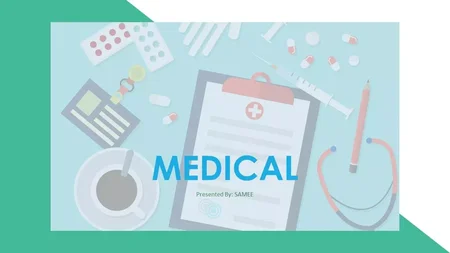 Medicinpræsentation Google Slides skabelon for download