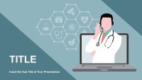 Microscope Virus Google Slides template for download