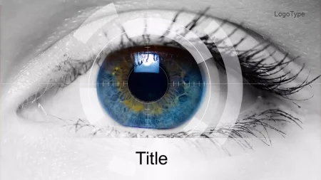Oko optyczne okulisty Szablon Google Prezentacje do pobrania