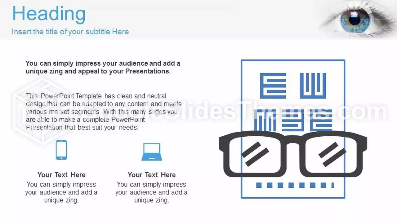 Free eye exam Powerpoint template and Google Slides themes