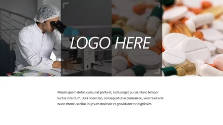 Semplice farmacia bianca modello di Presentazioni Google da scaricare