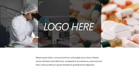 Simple Pharmacie Blanche Modèle Google Slides à télécharger