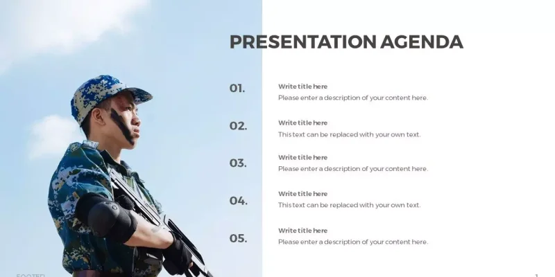 Defensa de la Nación Plantilla de Presentaciones de Google para descargar