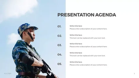 Defensa de la Nación Plantilla de Presentaciones de Google para descargar