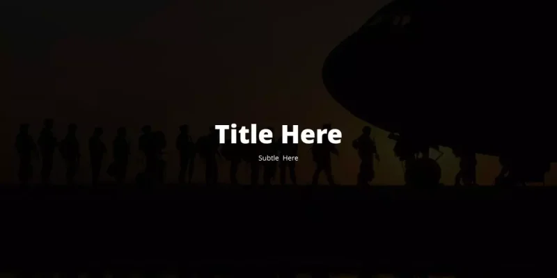Troops Service Google Slides template for download