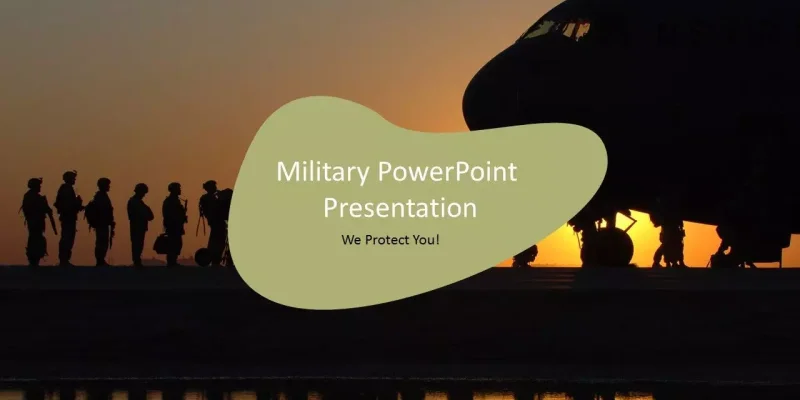 War Protection Google Slides template for download