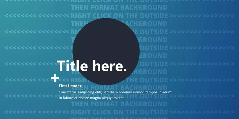 Business Dark Teal Google Slides template for download