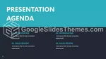 Moderno Attività Commerciale Verde Acqua Scuro Tema Di Presentazioni Google Slide 02
