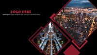 City Buildings Google Slides template for download